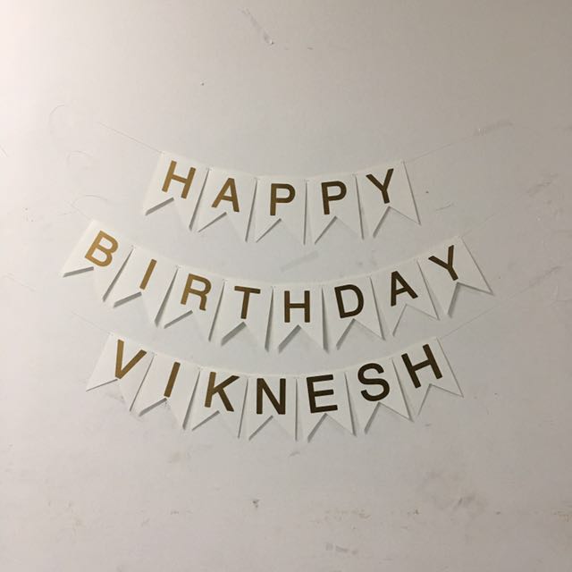 Customised Birthday Banner Design Craft Handmade Craft On