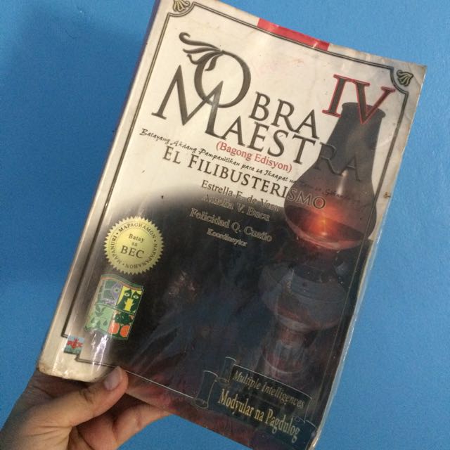 El Filibusterismo Obra Maestra High School Textbooks On Carousell