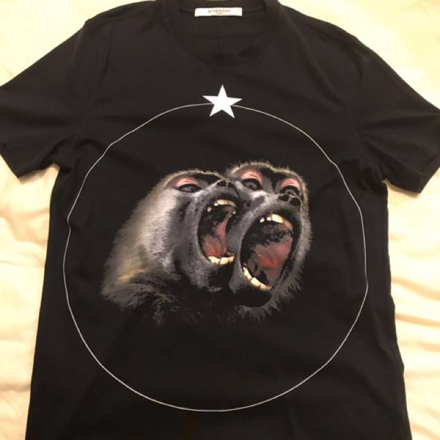 Givenchy Baboon Tee Cuban Fit Size S Men s Fashion Tops Sets