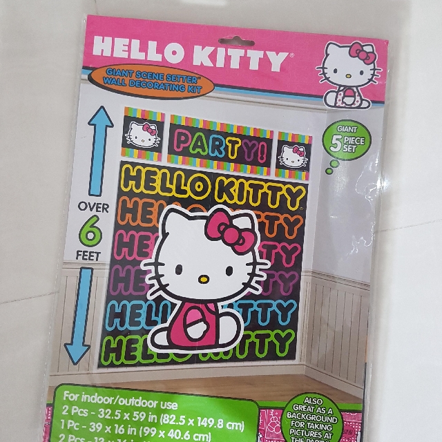 Hello Kitty Backdrop And Happy Birthday Decor Babies Kids On