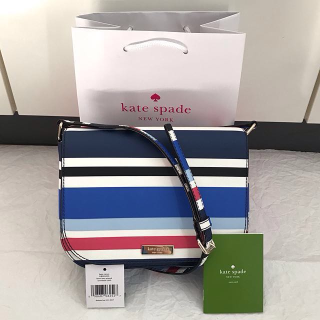 Kate Spade Large Carsen Laurel Way Printed Crossbody, Women's Fashion, Bags  & Wallets, Cross-body Bags on Carousell