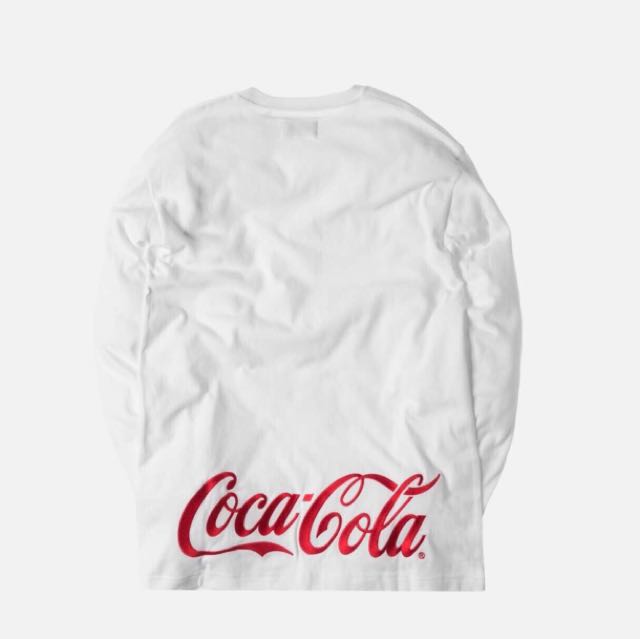 Kith x Coca Cola long sleeve logo tee Men s Fashion Tops Sets Tshirts Polo Shirts on Carousell