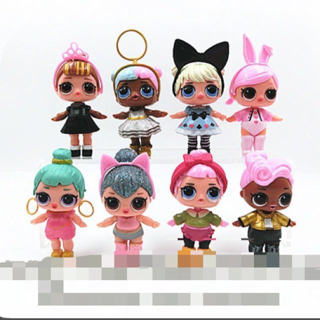 set of 8 lol dolls