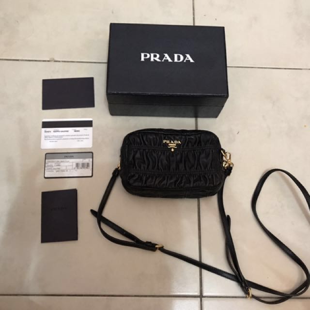 Prada nappa cheap gaufre mini bag