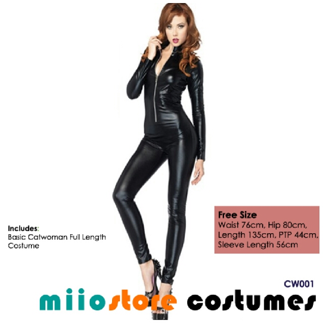 RENT/BUY Catwoman Costume Full Suit Costume Rental Spandex Leather