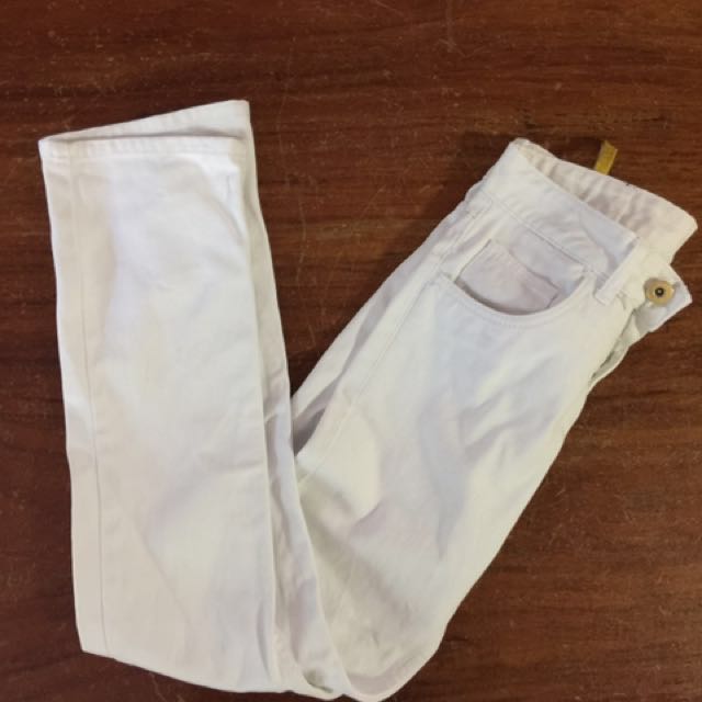 Sale Bench White Skinny Jeans 20th Anniversary Trousers On Carousell
