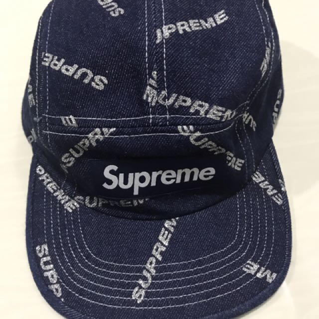 supreme denim camp cap