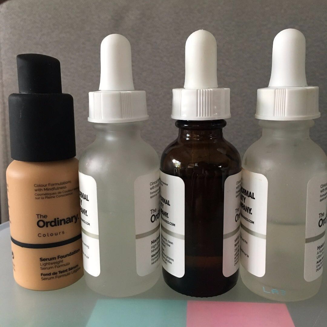 The Ordinary Bundle Serum Foundation, Moroccan Argan Oil, Niacinamide