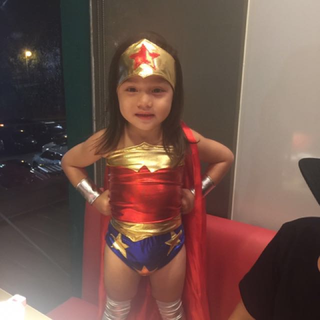 Wonder Woman Costume For 2 To 3 Years Old Babies Kids Girls Apparel On Carousell