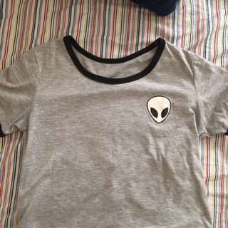 Cute Alien Crop Top