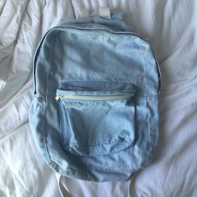 American apparel 2025 denim backpack
