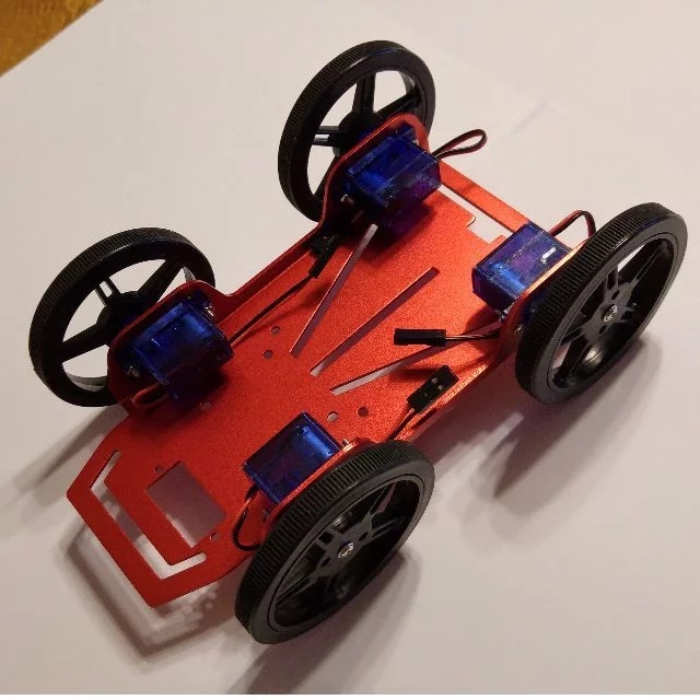 Arduino 4WD Aluminum Rover Chassis (With Motor & Wheels), Electronics ...