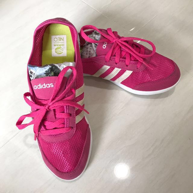 adidas neo label pink shoes