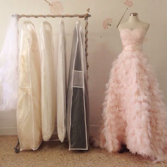 Blush Wedding Gown Vera Wang Inspired Evening Gown Women S