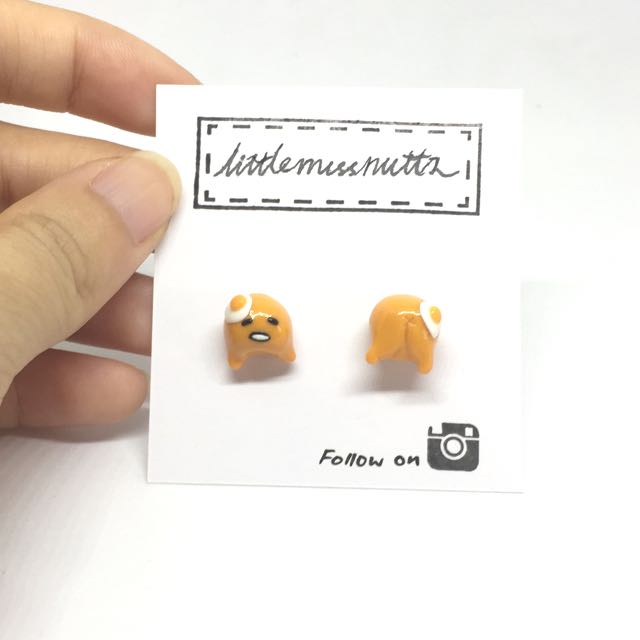 gudetama earrings
