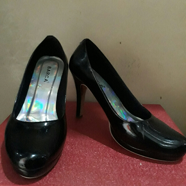High Heels Hitam 10cm Fesyen Wanita Sepatu Di Carousell