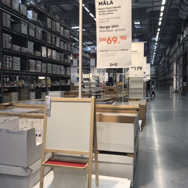 Ikea drawing board with free drawing paper, Furniture & Home Living