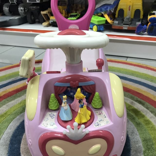 Disney princess push ride sale on toy car
