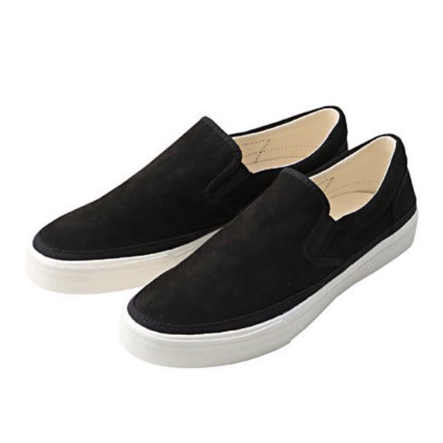 black velvet slip on sneakers