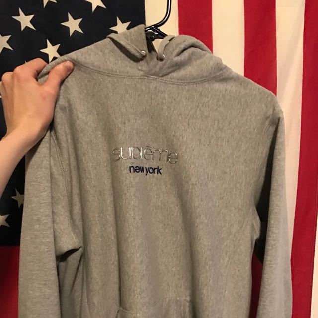 supreme chrome logo hoodie