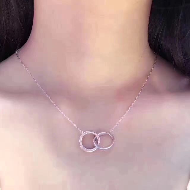tiffany interlocking ring necklace