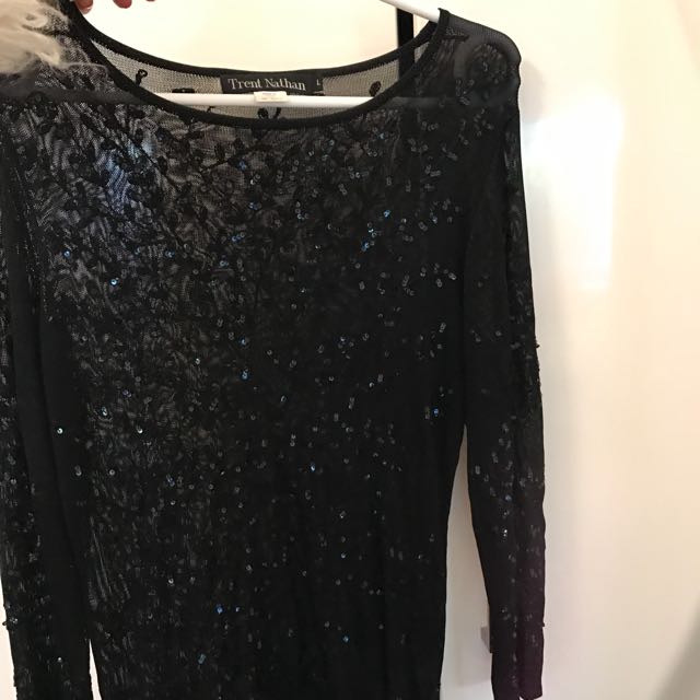 Trent Nathan Sparkly Top Women S Fashion Clothes On Carousell