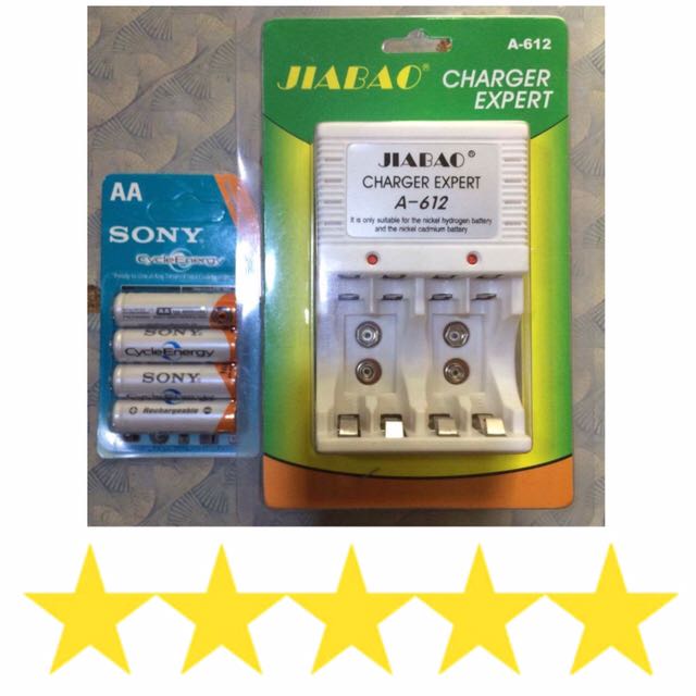 ✅⭐️ Rechargeable battery Charger Combo (Category: Chargers) located in Manila. Submitted by chabachaba (Listing ID 125956033, Image 1). Description: .