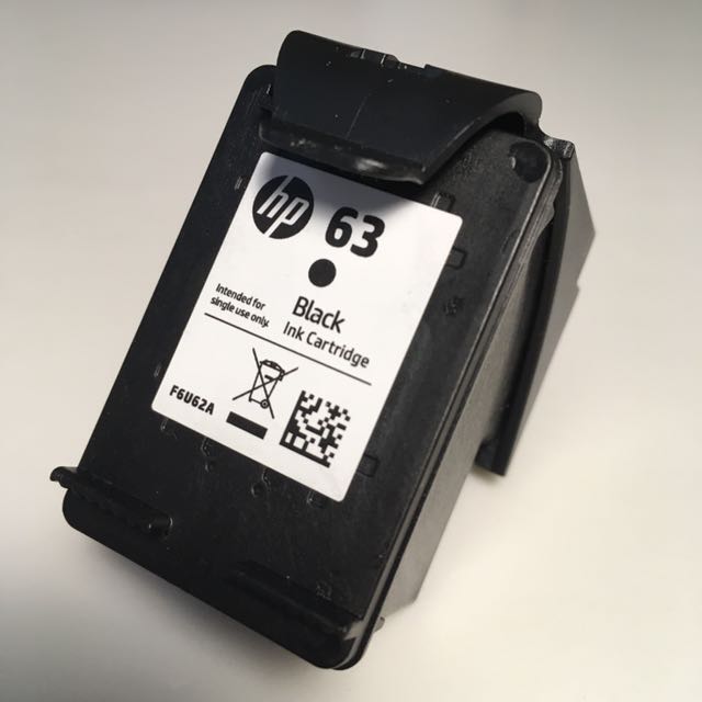 回收recycle F6U62A HP 63 BLACK ink 