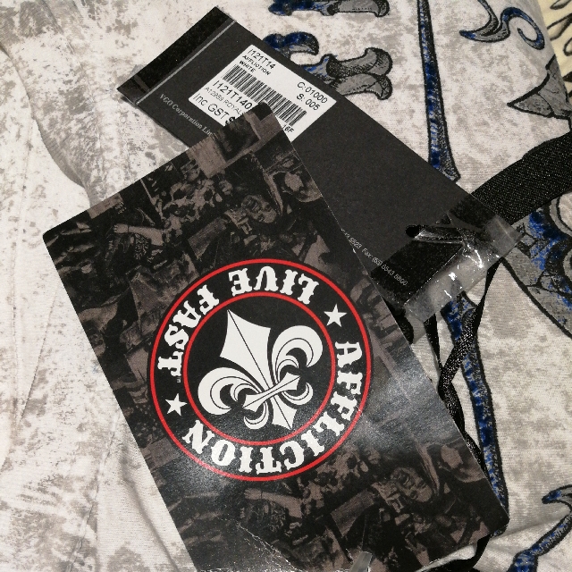 Affliction Clothing Co Royal Impact Live Fast Tee Shirt Made Us