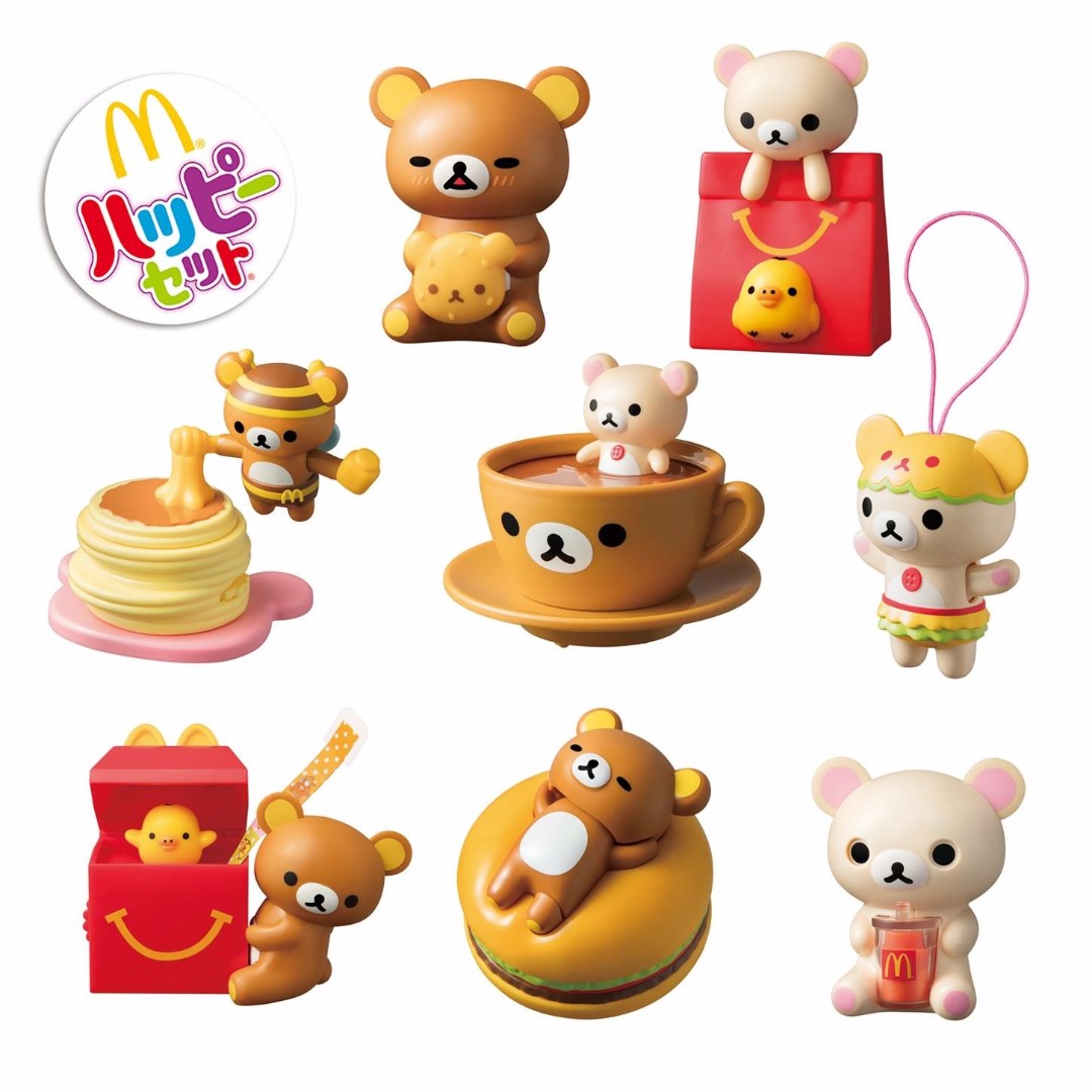 (AUTHENTIC) Rilakkuma x McDonald's Japan Happy Meal toy Happy Set
