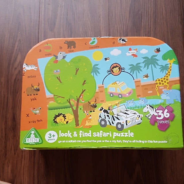 ELC Look & Find Safari Puzzle, Babies & Kids, Toys & Walkers on Carousell