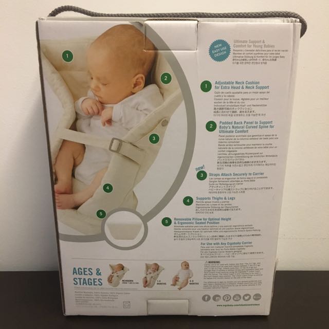 Ergobaby infant insert organic cotton fabric Babies Kids Babies Kids Fashion on Carousell