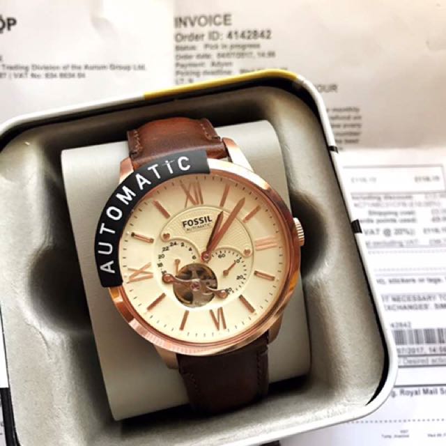 Fossil townsman automatic rose gold