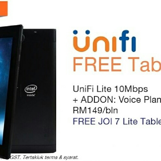 Free Tablet Promo Unifi 10mbps Voice Plan Electronics Computers On Carousell