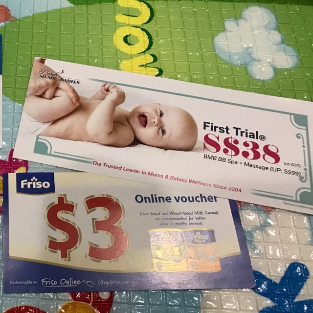 Free Voucher Baby Friso Spa Massage Discount Entertainment Gift Cards Vouchers On Carousell