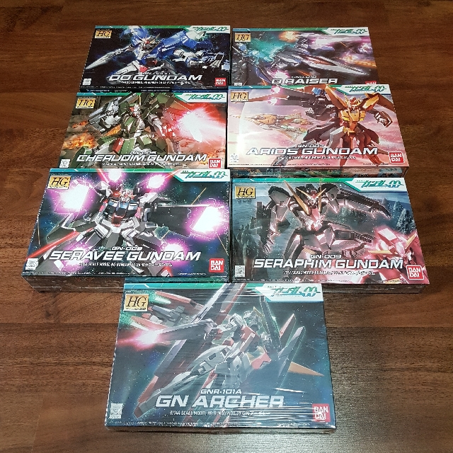 Gundam 00 Season 2 Gunpla Set Of 7 Hobbies Toys Toys Games On Carousell