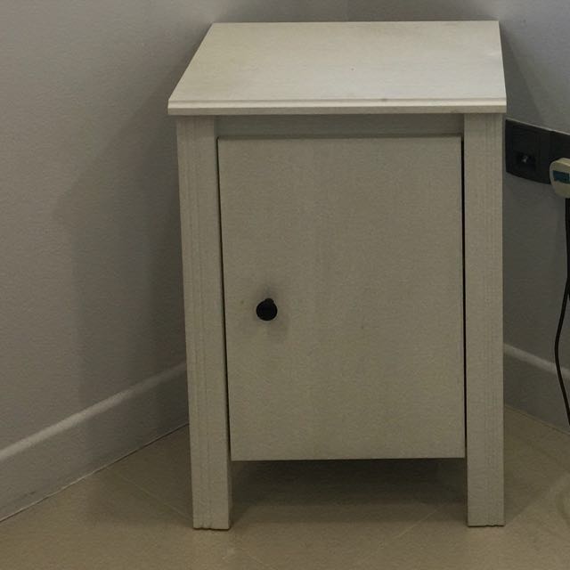 Ikea Brusali Bedside Table White And Floor Lamp Furniture Shelves Drawers On Carousell