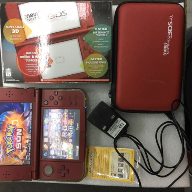 New nintendo sale 3ds xl red