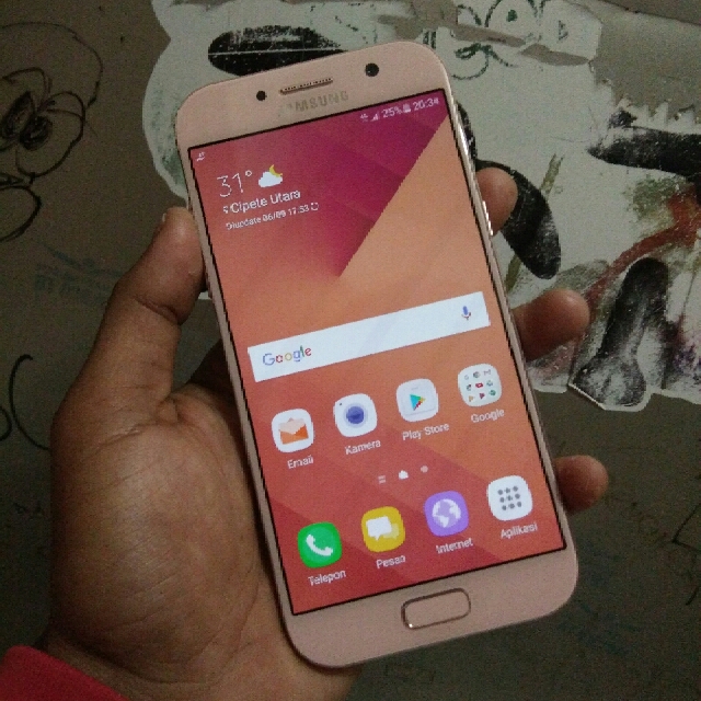 Samsung Galaxy A5 2017 Warna Pink Garansi Resmi Indonesia Masih Panjang Telepon Seluler Tablet Di Carousell