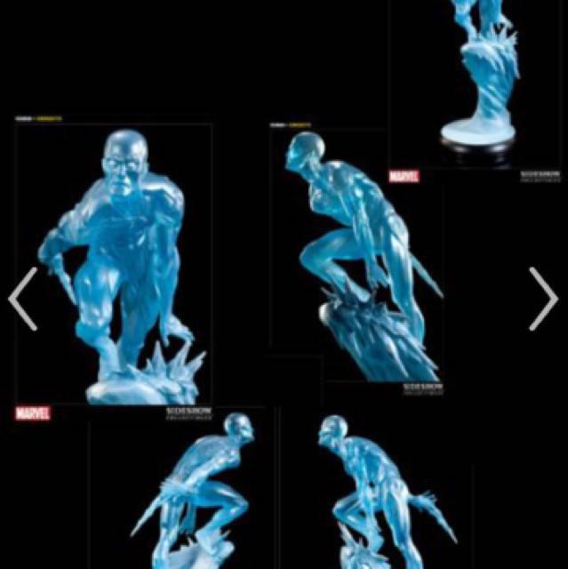 Sideshow Iceman Comiquette Polystone Statue, Hobbies & Toys, Toys