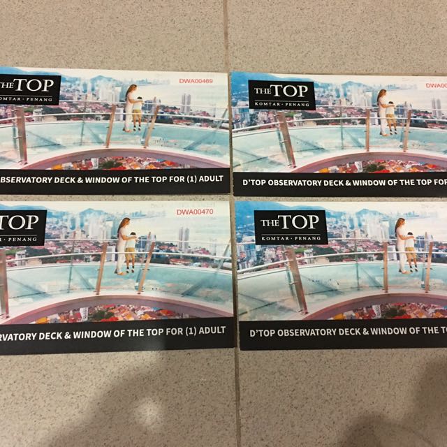 Rainbow Skywalk Komtar Penang Tickets Vouchers Attractions Tickets On Carousell