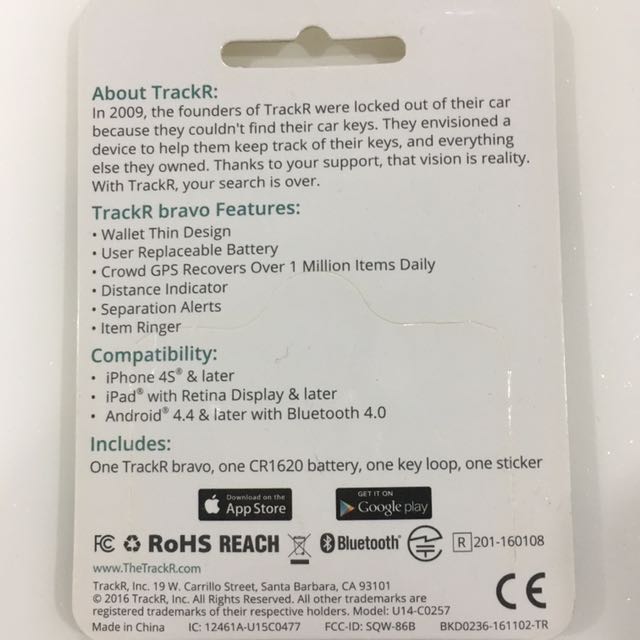 TrackR bravo, Car Accessories on Carousell