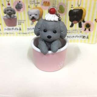 絕版點心狗扭蛋🐶特別配色版 灰貴賓杯子蛋糕🍰