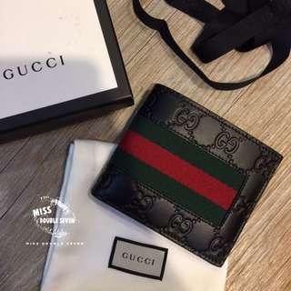 Gucci 大G logo經典真皮短夾 男夾 正櫃款 現貨在台