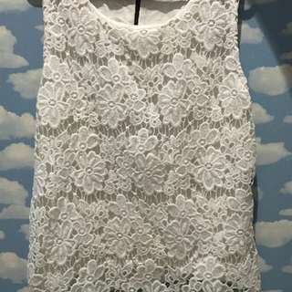 Baju Renda Putih