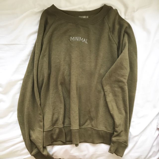 olive green pullover