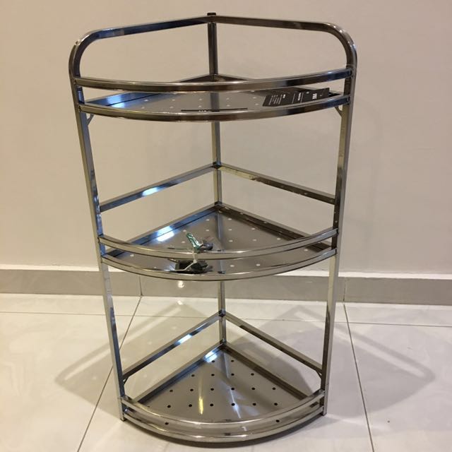 BN stainless steel 3 tier kitchen rack, Furniture & Home Living, Bathroom & Kitchen Fixtures on
