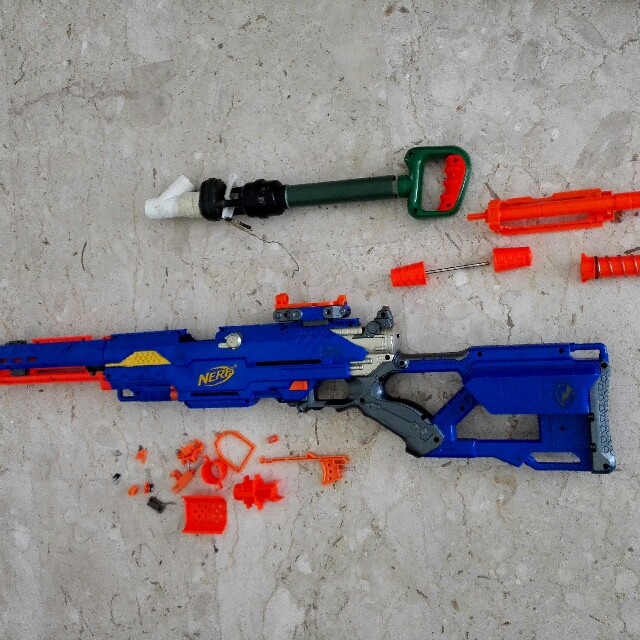 Nerf Longstrike sniper, Hobbies & Toys, Toys & Games on Carousell