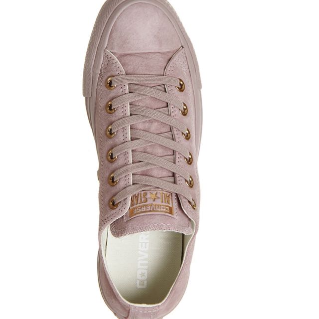 converse lilac suede
