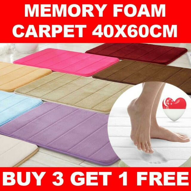 Free Delivery Floor Mat Carpet 40x60 Memory Foam Non Slip Mat